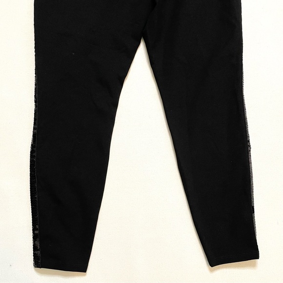 Torrid Platinum Tuxedo Legging - Ponte Sequin Stripe Black Sz 1X - Picture 8 of 13